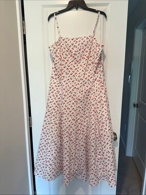 🍒 ON 34TH Women’s Cherry Print Midi Dress – Size XL – New With Tags
